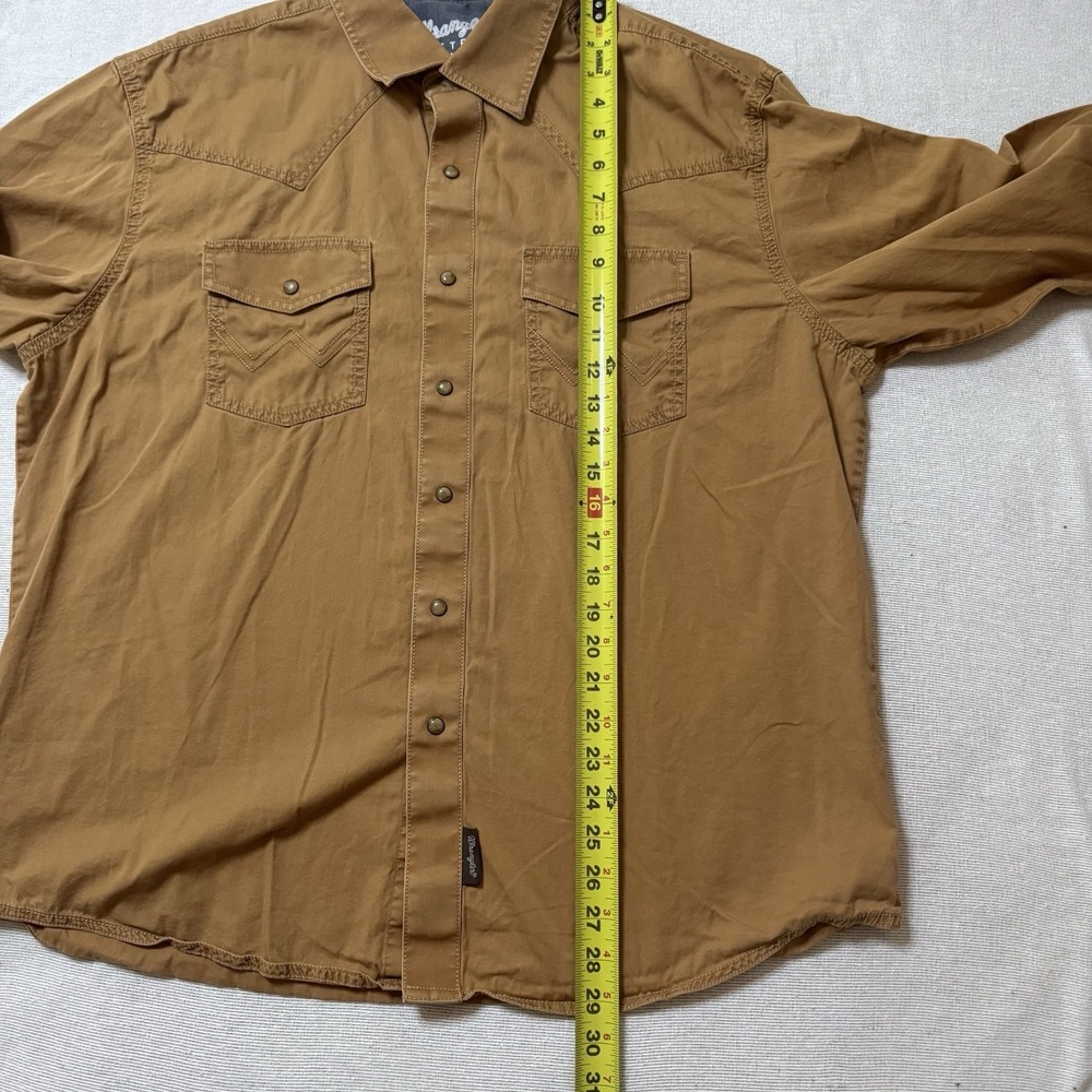 Wrangler Retro Pearl Snap Western Cowboy Rodeo Shirt Mens XL - Picture 9 of 11